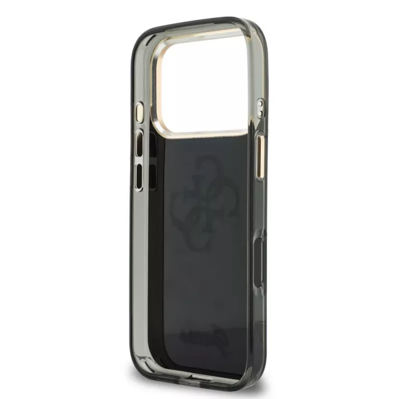 GUESS IML 4G Script Metal ümbris iPhone 18 Pro Max / 17 Pro Max jaoks - Must
