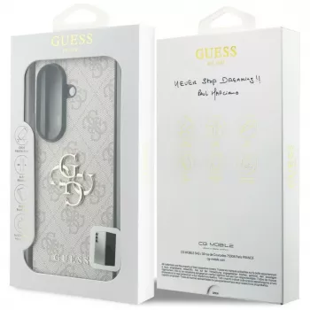 Guess Big 4G Logo PU ümbris Samsung Galaxy Z Fold 8 Ultra jaoks – roosa