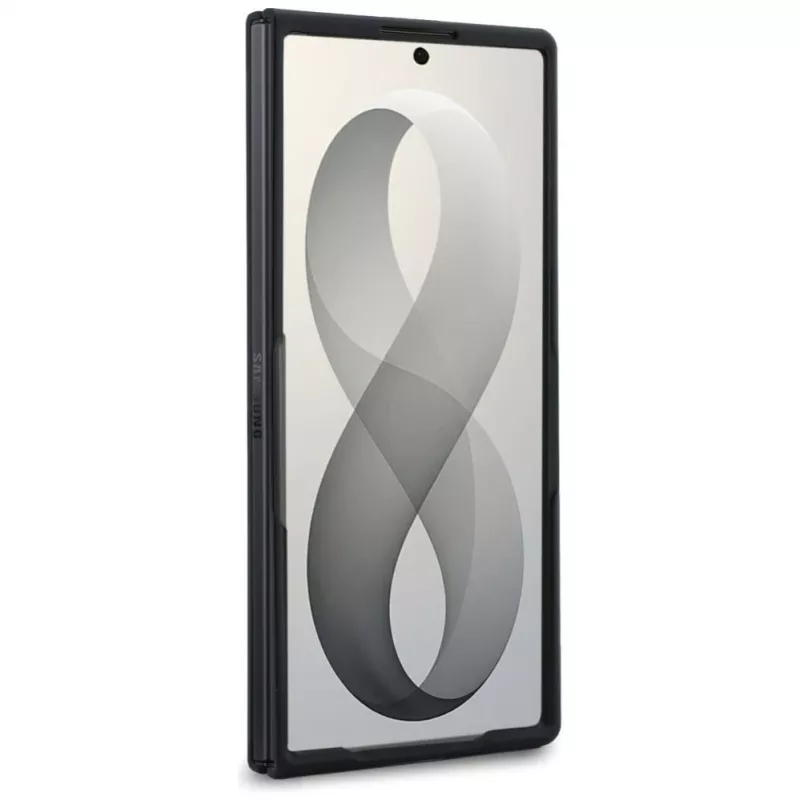 Guess Big 4G Logo PU ümbris Samsung Galaxy Z Fold 8 Ultra jaoks – roosa