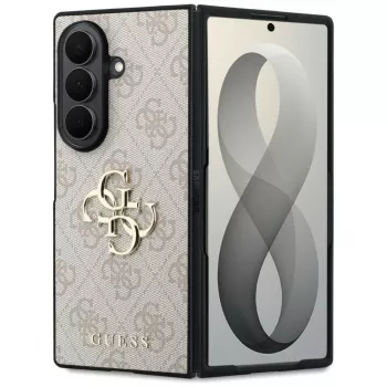 Guess Big 4G Logo PU ümbris Samsung Galaxy Z Fold 8 Ultra jaoks – roosa