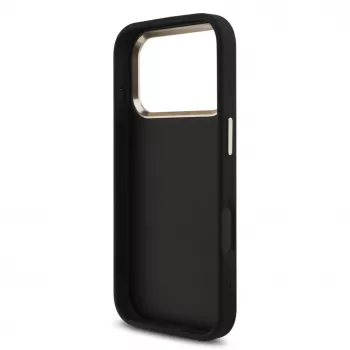 GUESS 4G Big Classic Logo ümbris iPhone 18 Pro Max / 17 Pro Max jaoks - must ja kuldne