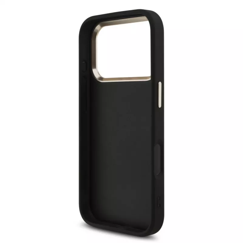 GUESS 4G Big Classic Logo ümbris iPhone 18 Pro Max / 17 Pro Max jaoks - must ja kuldne
