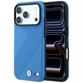 BMW M Tire Track Metal Logo MagSafe ümbris iPhone 18 Pro / 17 Pro jaoks - sinine
