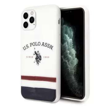 U.S. Polo Assn. USHCN58PCSTRB iPhone 11 kest Valge trikoloor mustriga kollektsioon