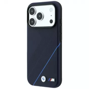 BMW M Tire Track Blue Line MagSafe ümbris iPhone 18 Pro Max / 17 Pro Max jaoks - mereväesinine