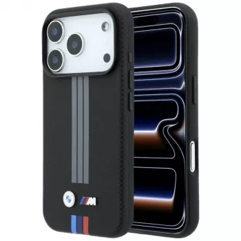 BMW M Quadrille Kevlar Antratsiit & Tricolor Print Lines MagSafe ümbris iPhone 18 Pro / 17 Pro jaoks