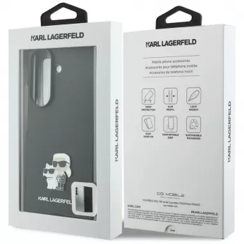 Karl Lagerfeld Saffiano Karl & Choupette Pin-ümbris Samsung Galaxy Z Fold 8 Ultra jaoks - must
