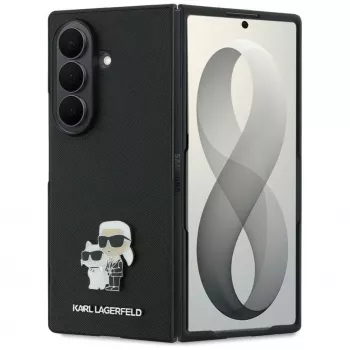 Karl Lagerfeld Saffiano Karl & Choupette Pin-ümbris Samsung Galaxy Z Fold 8 Ultra jaoks - must