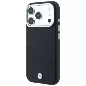 BMW Sign Inclined Deboss Letters MagSafe ümbris iPhone 18 Pro / 17 Pro jaoks - Must