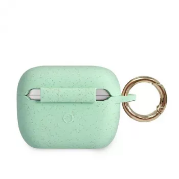 GUESS GUACAPSILGLGN AirPods Pro kate Roheline silikoon sädelev