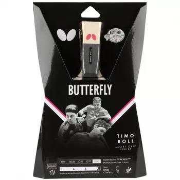 Butterfly Timo Boll SG99 Lauatennisereket – laienev käepide, Wakaba kummikud, universaalne kontroll