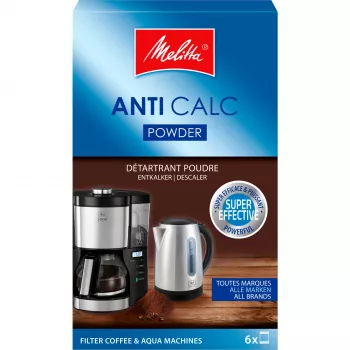MELITTA Anti Calc katlakivieemalduslahus kohvimasinatele – 250 ml vedel katlakivieemaldaja, universaalne sobivus, sidrunhappepõhine valem, kuni 2 kasutuskorda