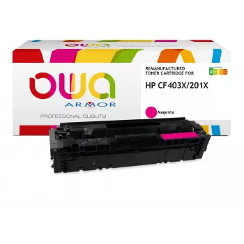 ARMOR OWA taastootud suure saagisega magenta toonerikassett (HP 201X / CF403X) – 2300 lehekülge