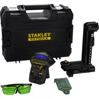 Stanley FatMax X3G 360° roheline kiir 3-tasapinnaline laserlood TSTAK-kohvriga, 35m ulatus, 10.8V Li-Ion