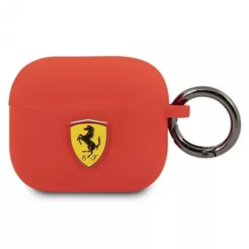 Ferrari FEA3SILRE Silikoonkate Apple AirPods 3. põlvkonnale, punane