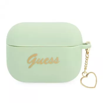 GUESS GUAPLSCHSN AirPods Pro kate roheline silikoonist Charm Heart kollektsioon