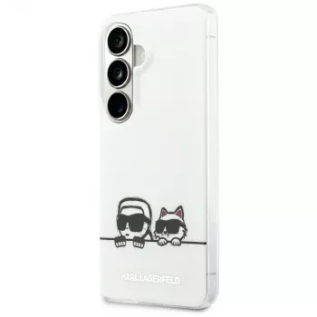 Karl Lagerfeld IML Peekaboo Karl & Choupette MagSafe kate Samsung Galaxy S26 jaoks, läbipaistev