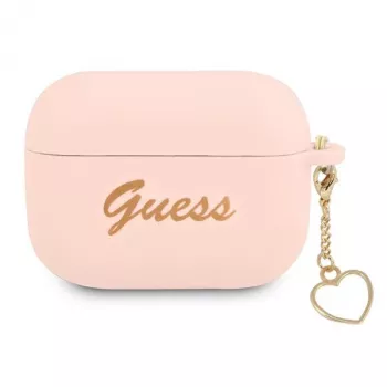 GUESS AirPods Pro kate Roosa silikoonist Charm Heart kollektsioon