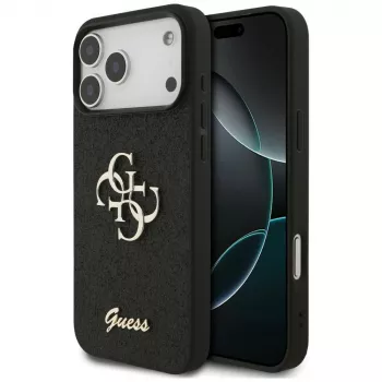 GUESS Fixed Glitter Big 4G ümbris iPhone 18 Pro Max / 17 Pro Max - must