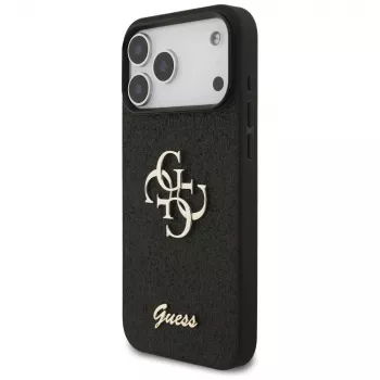 GUESS Fixed Glitter Big 4G ümbris iPhone 18 Pro Max / 17 Pro Max - must