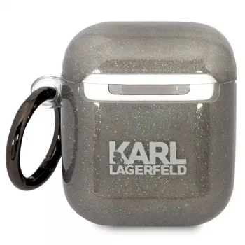 Karl Lagerfeld KLA2HNKCTGK AirPods 1/2 kate must sädelev Karl & Choupette
