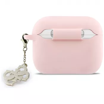 GUESS Silicone 4G Charm Case for Apple AirPods Pro (1st & 2nd Gen) - Roosa