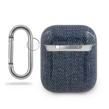 GUESS GUACA2TPUJULDB AirPods 1/2 kate tumesinine teksariidest kollektsioon