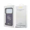 GUESS 4G Script Metal tagakaas Apple iPhone 18 Pro / 17 Pro jaoks - Burgundia