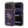 GUESS 4G Script Metal tagakaas Apple iPhone 18 Pro / 17 Pro jaoks - Burgundia