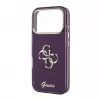 GUESS 4G Script Metal tagakaas Apple iPhone 18 Pro / 17 Pro jaoks - Burgundia