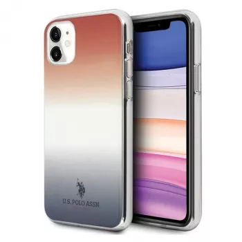 U.S. POLO ASSN. iPhone 11 kate punase ja sinise gradiendimustriga kollektsioon