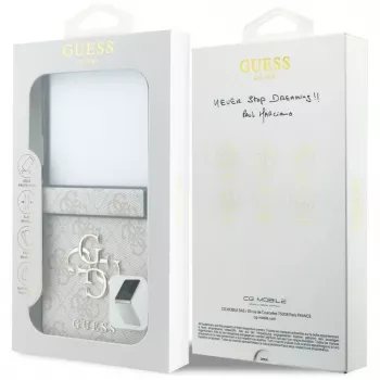 GUESS 4G Big Logo kõva kate Samsung Galaxy Z Flip5 jaoks - Roosa