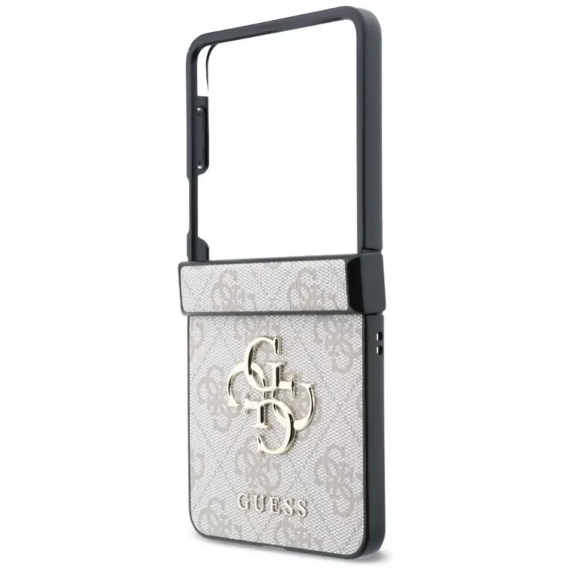 GUESS 4G Big Logo kõva kate Samsung Galaxy Z Flip5 jaoks - Roosa