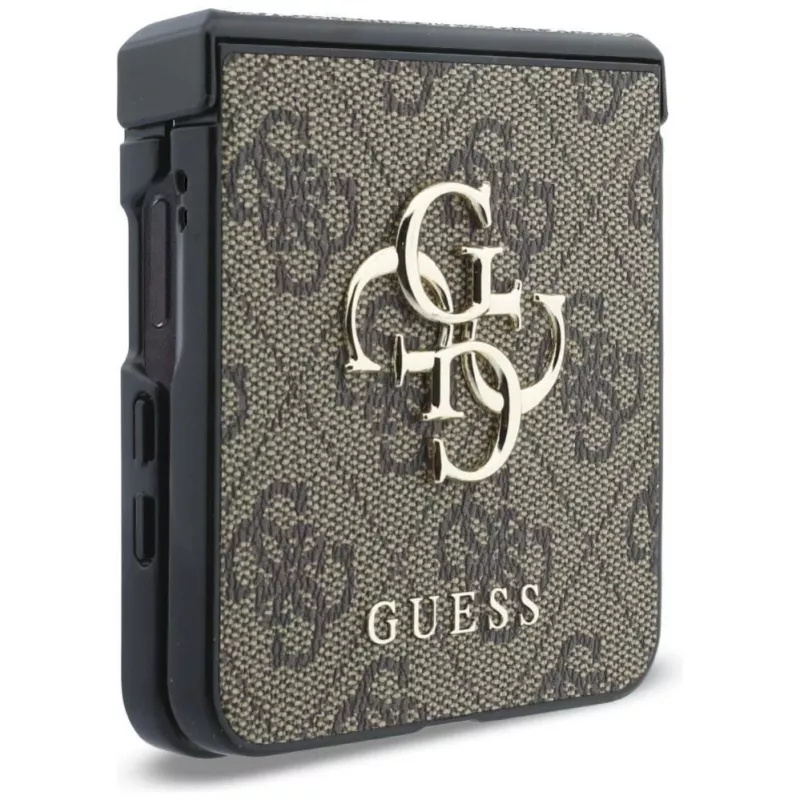 GUESS Big 4G Logo kõva ümbris Samsung Galaxy Z Flip4 jaoks - pruun