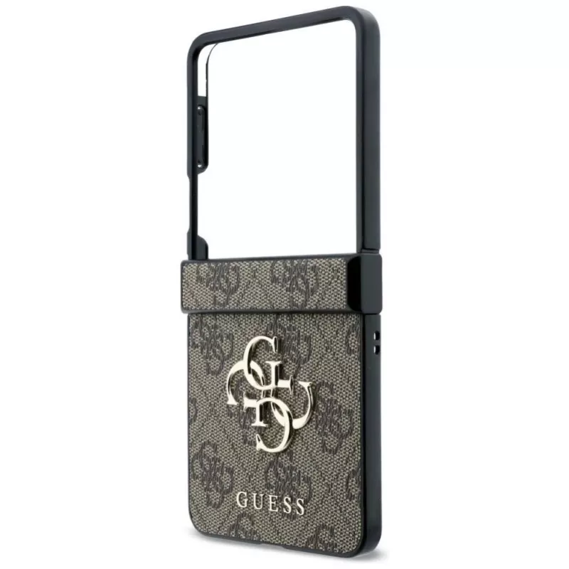 GUESS Big 4G Logo kõva ümbris Samsung Galaxy Z Flip4 jaoks - pruun