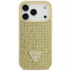GUESS Rhinestone Triangle Logo ümbris iPhone 17 Pro jaoks - kuldne