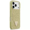 GUESS Rhinestone Triangle Logo ümbris iPhone 17 Pro jaoks - kuldne