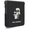Karl Lagerfeld Karl & Choupette Saffiano Pins ümbris Samsung Galaxy Z Flip5 jaoks - must