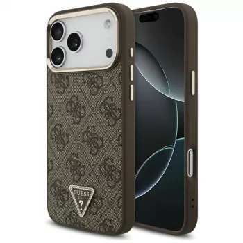 GUESS 4G Triangle Logo MagSafe ümbris iPhone 18 Pro Max / 17 Pro Max jaoks - Pruun