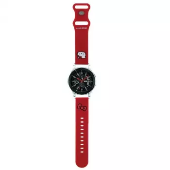 Hello Kitty universaalne silikoonist käekellarihm 22mm punane Kitty pea