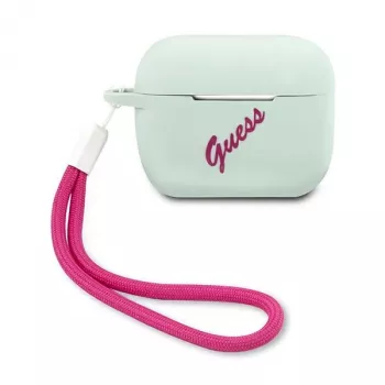 GUESS Vintage silikoonist ümbris AirPods Pro jaoks - sinine fuksia