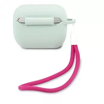 GUESS Vintage silikoonist ümbris AirPods Pro jaoks - sinine fuksia