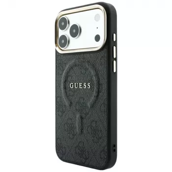 GUESS Embossed 4G Classic MagSafe ümbris iPhone 17 Pro / 18 Pro jaoks - Must