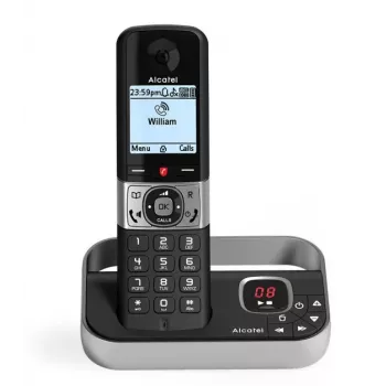 Alcatel F890 Voice DECT juhtmeta telefon vastuvõtjaga, must/hõbe