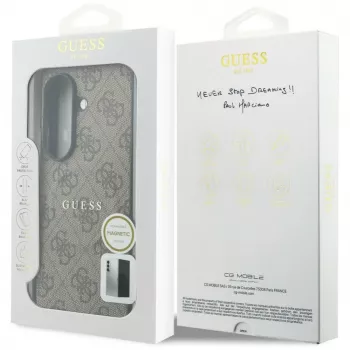 GUESS 4G Classic MagSafe ümbris Samsung Galaxy Z Fold 8 Ultra jaoks - pruun