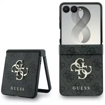 GUESS Big 4G Logo ümbris Samsung Galaxy Z Flip 5 jaoks - Must