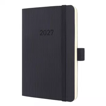 Sigel Conceptum C2723 nädalaplaneerija 2027, u A6, pehme kaanega, must