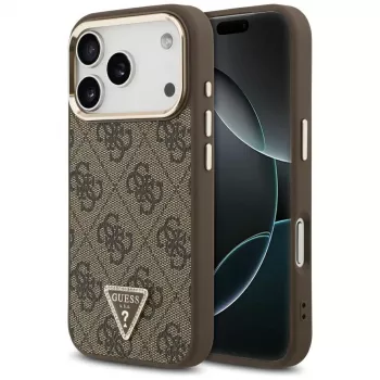 GUESS 4G Triangle Logo MagSafe ümbris iPhone 17 Pro / 18 Pro jaoks - pruun
