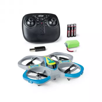 TAMIYA CARSON Carson Cyber Drone Polizei 2.4G 100% RTF – Politsei väljaanne neljarealine droon 6-teljelise güroskoobiga, kõrguse hoidmisega, peata režiimiga, 360° pööretega, LED-tuledega, lennuvalmis