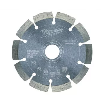 MILWAUKEE DUH teemantlõikeketas 125 mm, segmenteeritud, kuivlõikamine betoonile, kivile, müüritisele